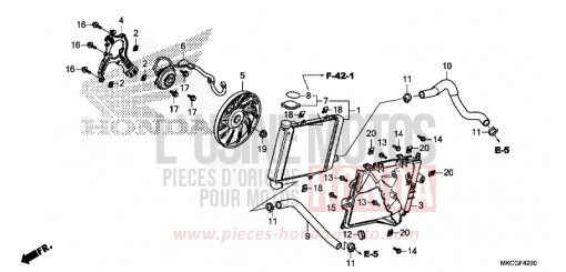 RADIATEUR (D.) GL1800DAL de 2020
